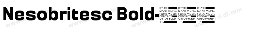 Nesobritesc Bold字体转换